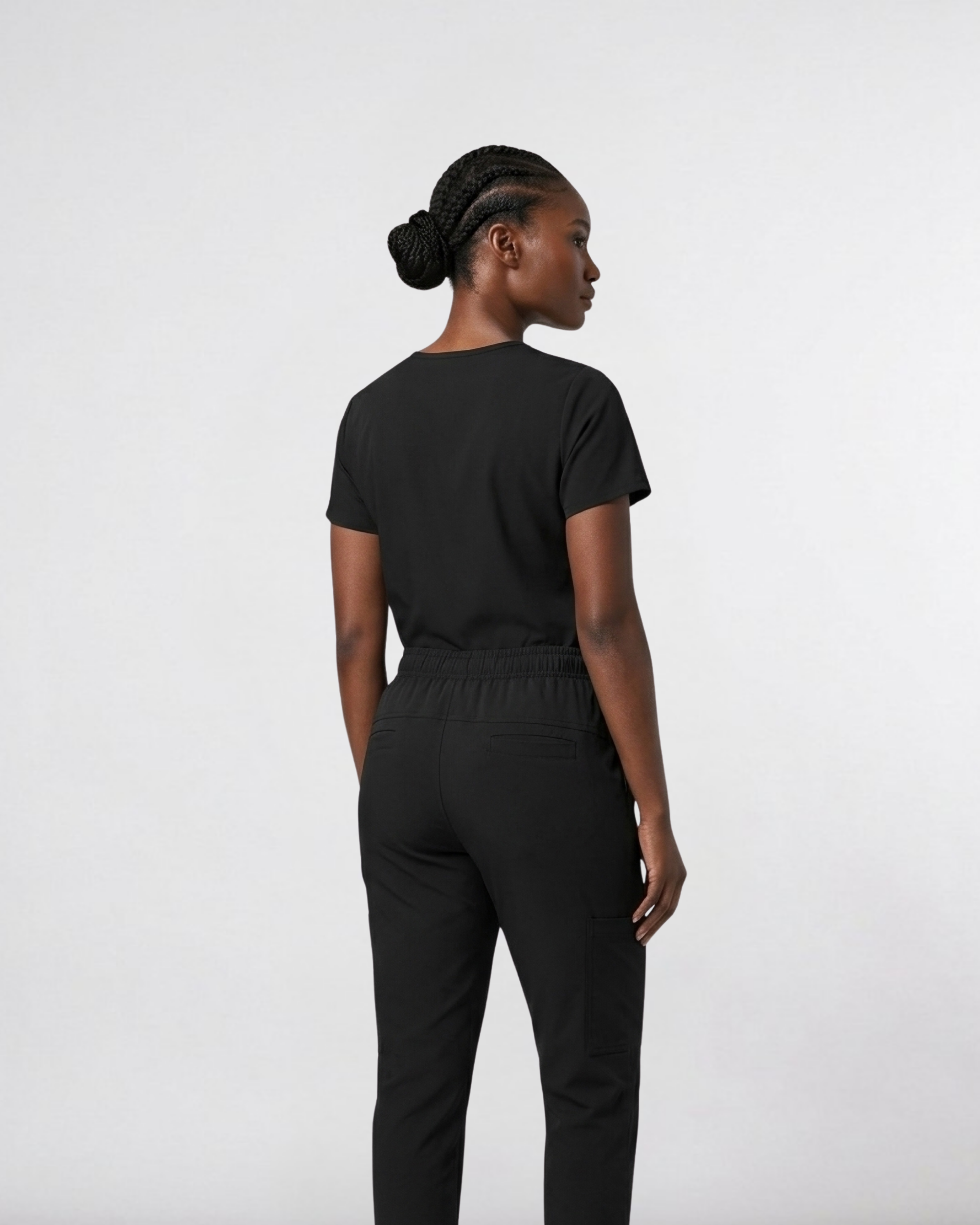 ARMK X, Full set Obsidian Noir  ( V Neck ) For Women