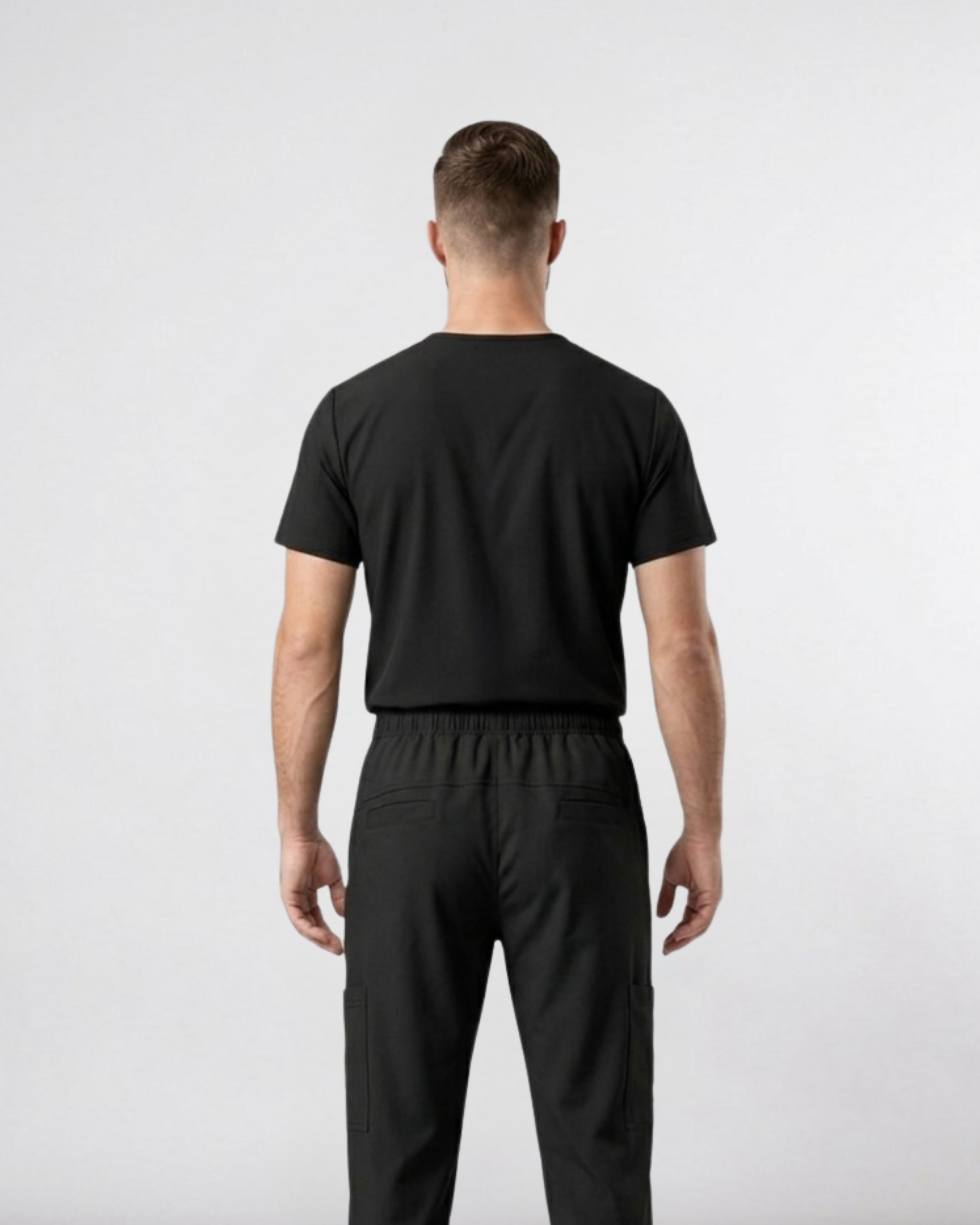 ARMK X, Full set Obsidian Noir  ( V Neck ) For Men