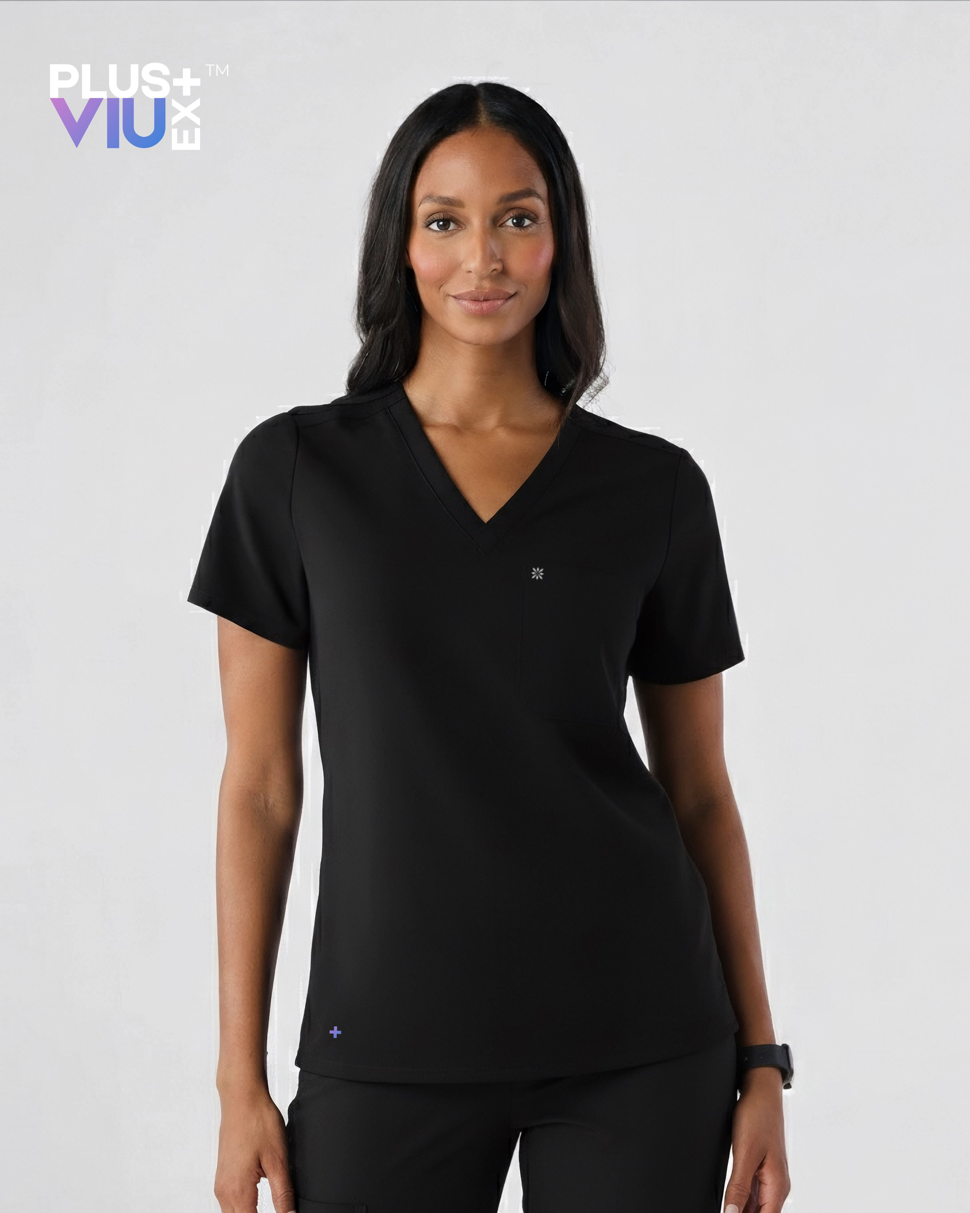 ARMKPLUS+, Full set Obsidian Noir ( V Neck ) For Women