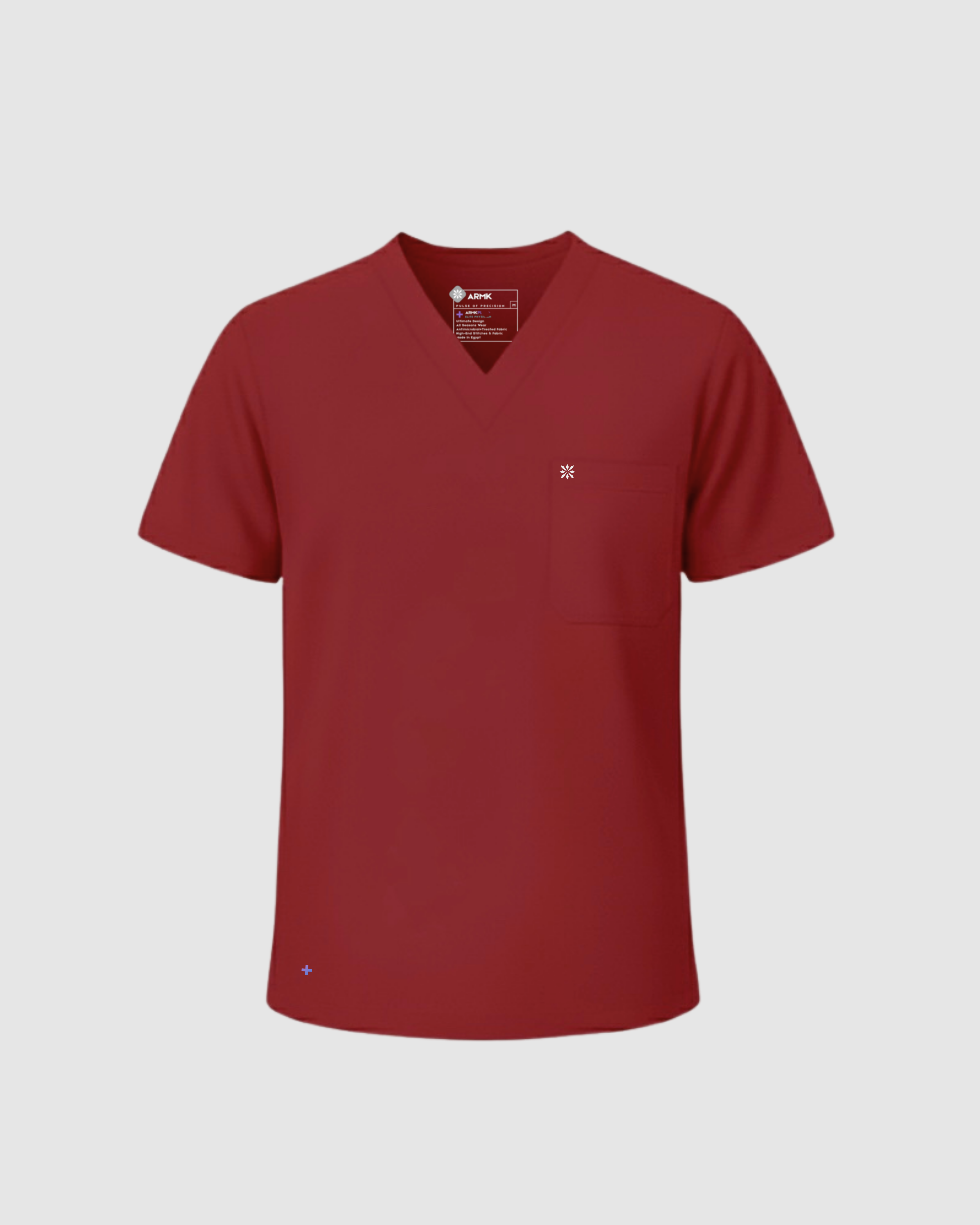 ARMKPLUS+, Garnet Rouge ( V Neck ) For Men ( TOP )
