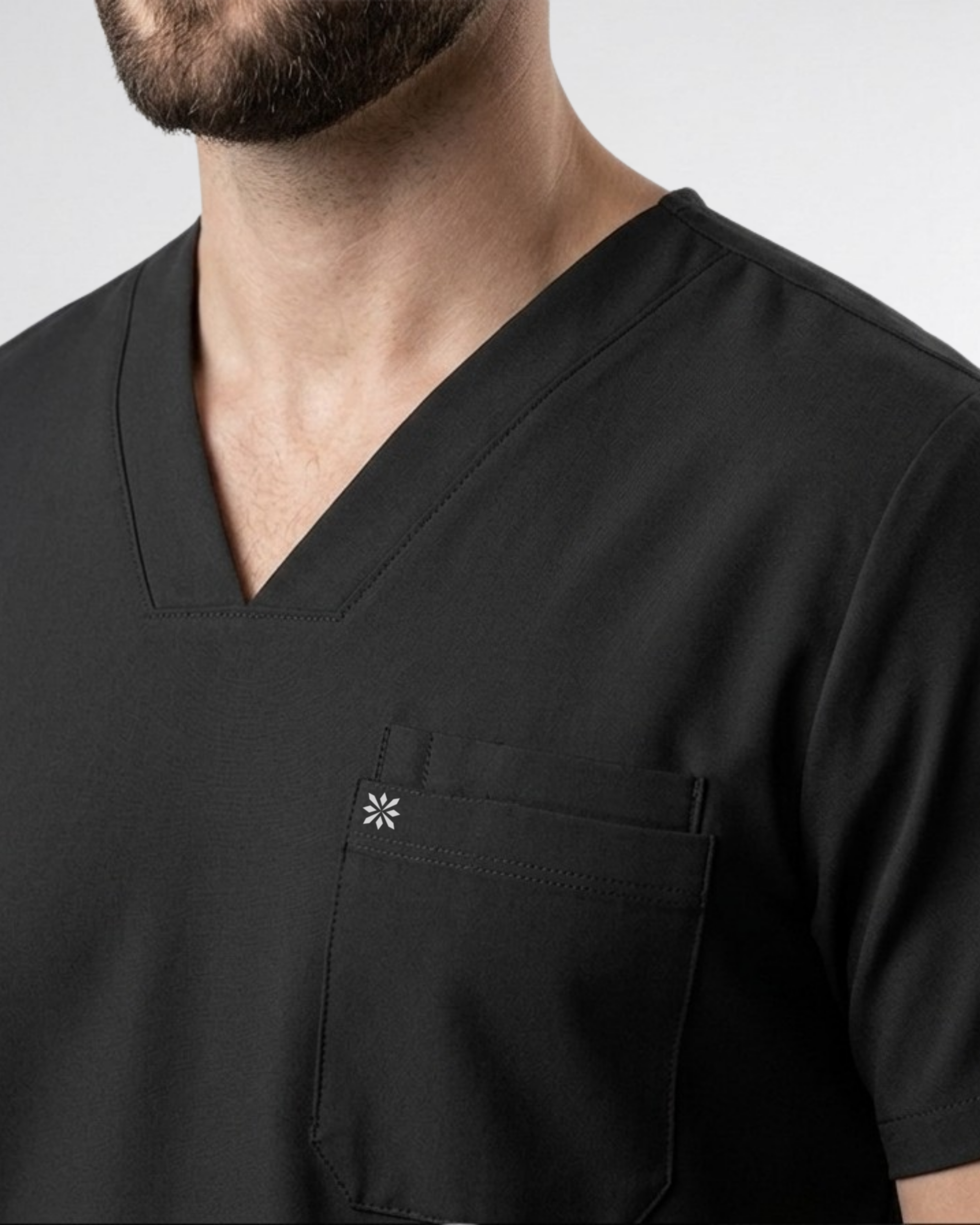 ARMK X, Full set Obsidian Noir  ( V Neck ) For Men