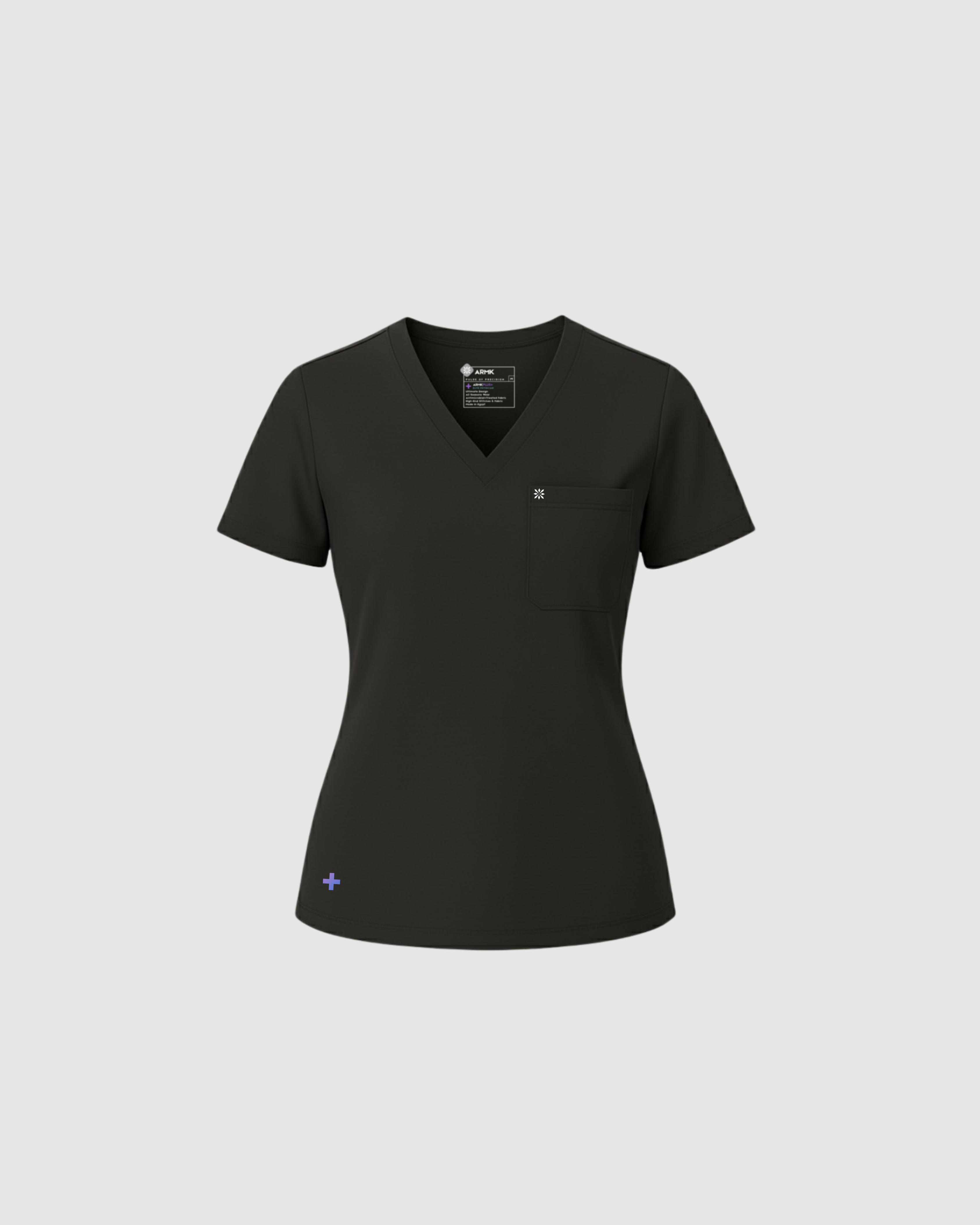 ARMKPLUS+, Obsidian Noir ( V Neck ) FOR WOMEN ( TOP )