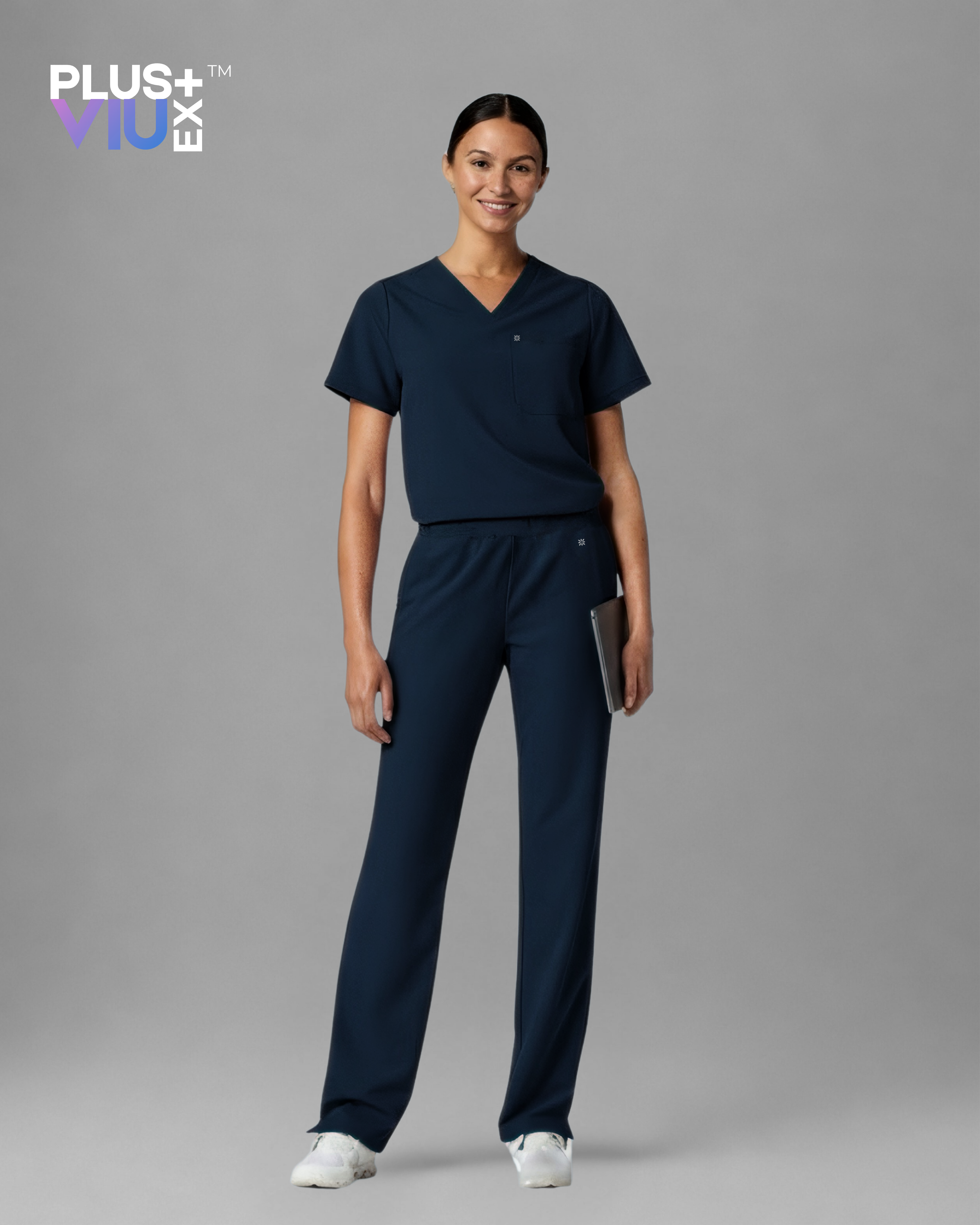 ARMKPLUS+, Full set Regal Indigo ( V Neck ) For Women