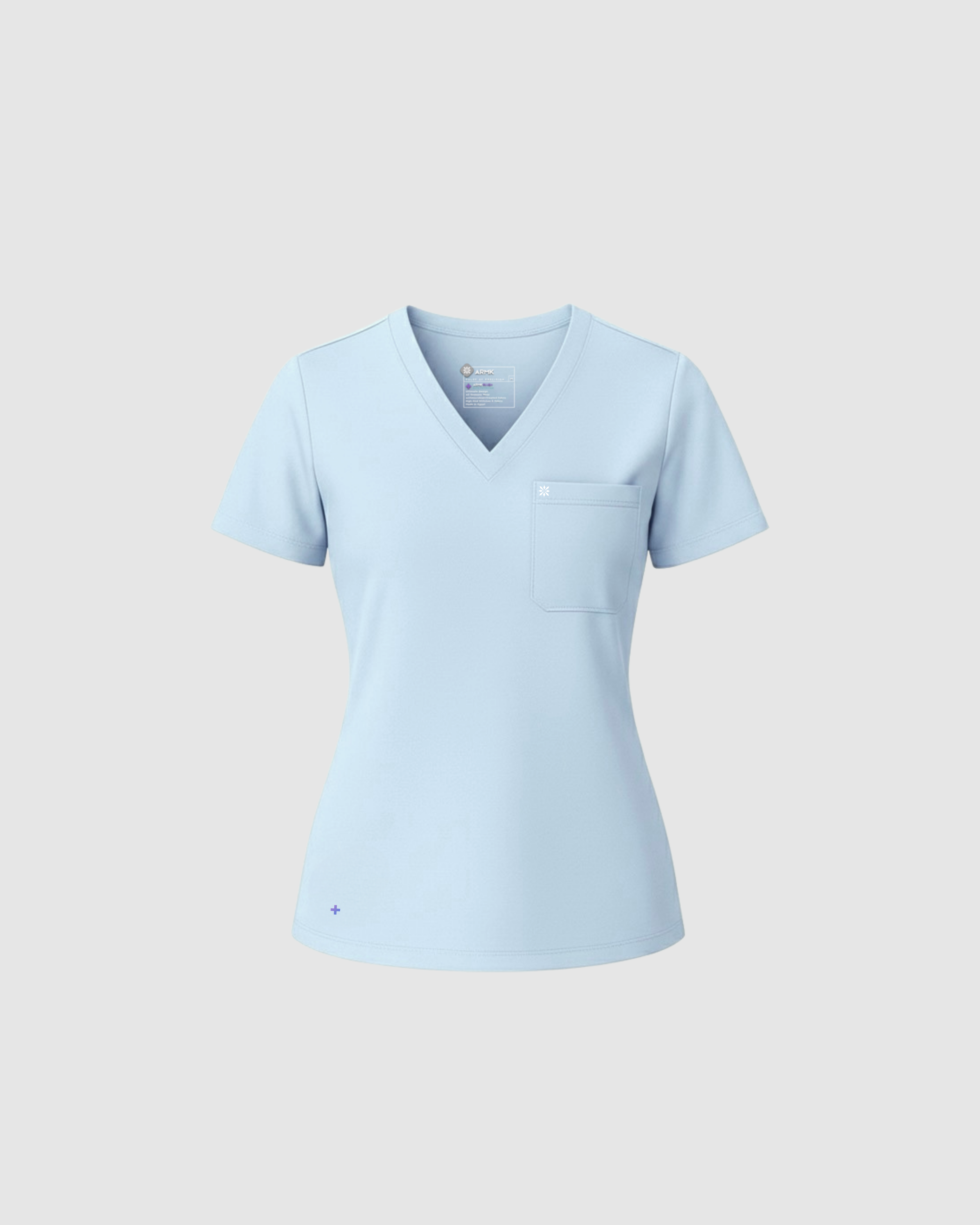ARMKPLUS+, Chambray ( V Neck ) FOR WOMEN ( TOP )