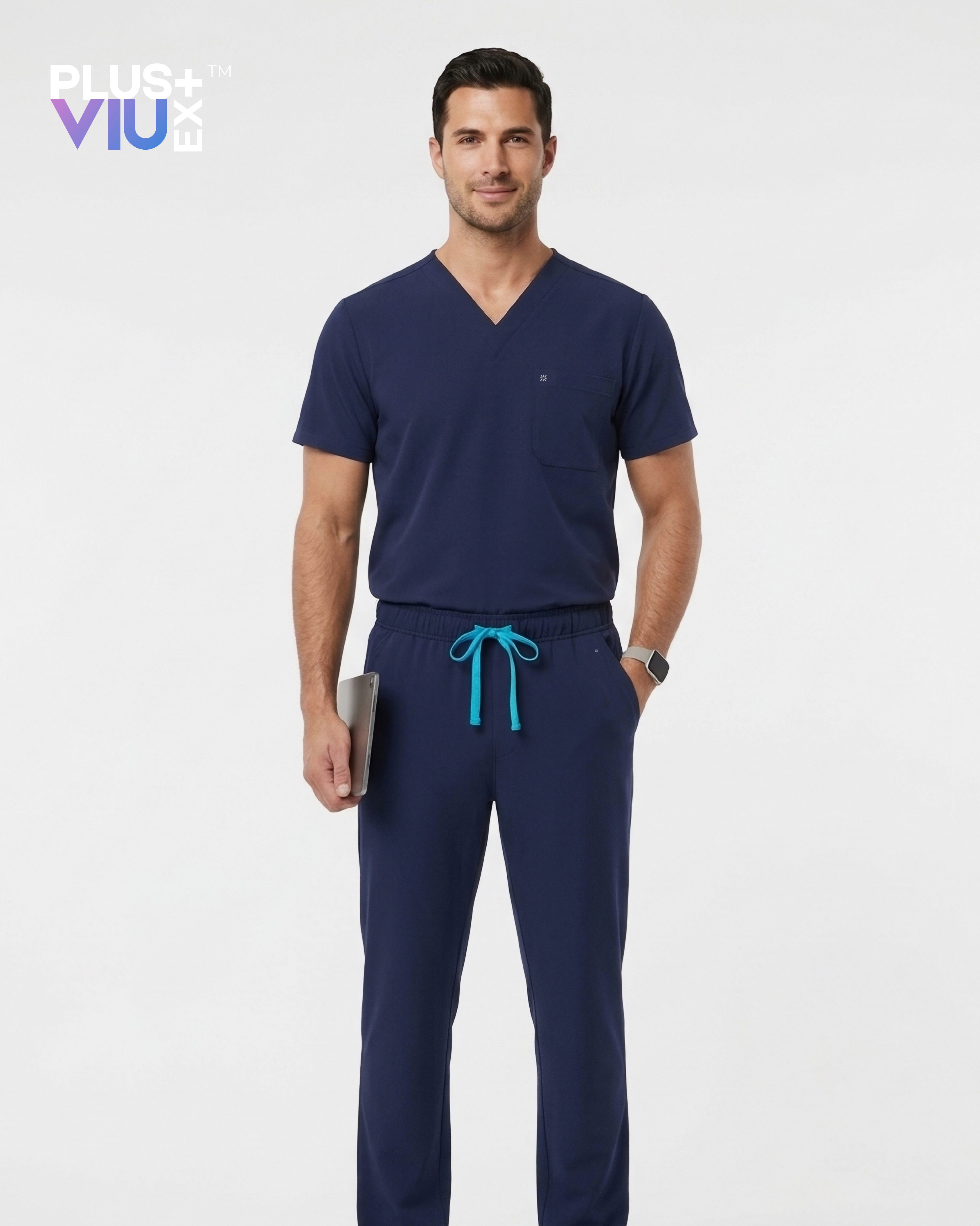 ARMKPLUS+, Full set Regal Indigo ( V Neck ) For Men